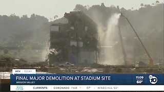 Final major demolition at San Diego stadium site