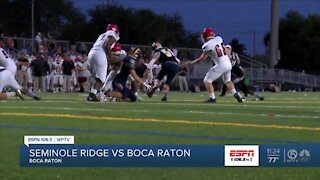 Seminole Ridge survives against Boca