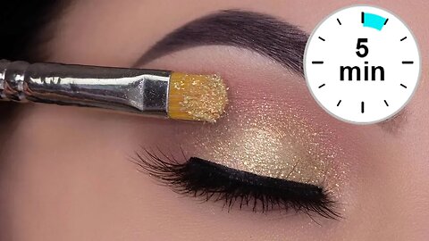 5 MINUTE Easy Soft Sparkly Eye Look for Everyday Wear