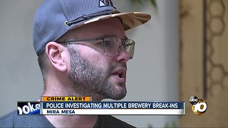 SDPD investigating multiple brewery break-ins