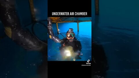 Underwater Air Chamber in underwater cavern