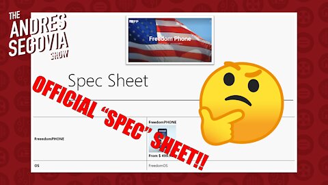 Freedom Phone OFFICIAL SPECS!