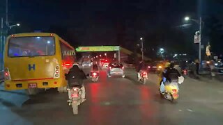 Kathmandu Nighttime Driving Timelapse