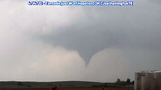 4-14-12 Tornados near Hopeton, OK (old found storm chasing video) #weather #tornado #oklahoma