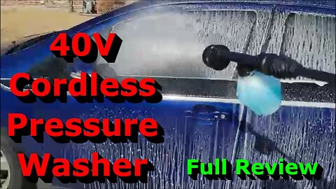 40V Cordless Pressure Washer - Full Review - Powerful Clean