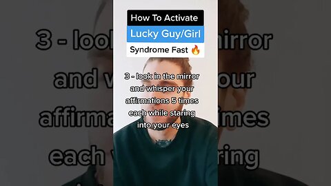How To Activate Lucky Girl or Lucky Guy Syndrome And Manifest ANYTHING