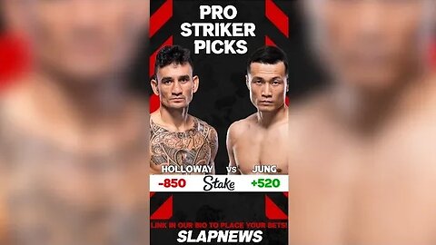 UFC Singapore Power Slap Pro Striker Picks - Max "Blessed" Holloway vs. "The Korean Zombie"
