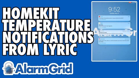 Temperature Sensor Notifications from a Lyric via Apple HomeKit