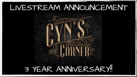 Three Year Anniversary Livestream Announcement!!