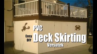 DIY Deck Skirting with Weather Resistant PVC Panels