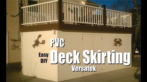 DIY Deck Skirting with Weather Resistant PVC Panels