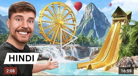 $1 vs $250,000,000 Private Island(MrBeast In Hindi)