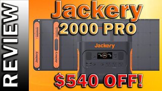 Jackery Solar Generator 2000 PRO 2X Solar Panels SolarSaga 200W For RV Offgrid Camping Prepping