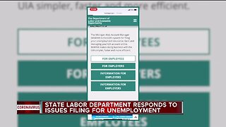 Michigan unemployment website experiencing heavy volumes, encouraging people to apply on other days