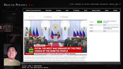 Putin's LIVE SPEECH on Referendum/Annexation - Signing of the "Accession" process - DPA LIVE WATCH