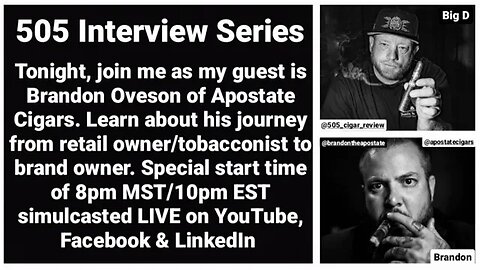 Interview with Brandon Oveson of Apostate Cigars