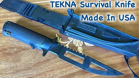 TEKNA Survival Knife Made In USA in 4k UHD