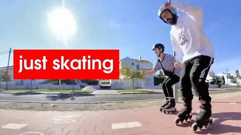 Teaching My Wife How To Downhill With Inline Skates But // Ricardo Lino Skating Clips