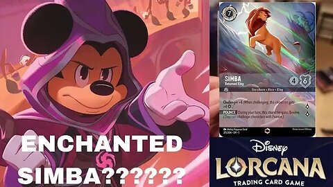 Enchanted Simba?!?!?!?!? #lorcana