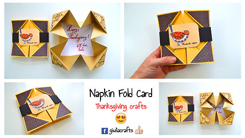 DIY crafts: Thanksgiving greeting card