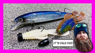 3 Baits for EXTREME Cold Water Bass Fishing
