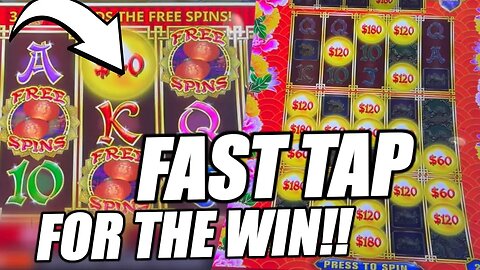 I FAST TAPPED $96 BETS And Got The BONUS! Jackpot Hand Pay!!!