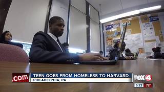 Teen goes from being homeless to getting a full ride to Harvard University