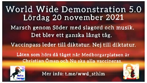 World Wide Demonstration 5.0 20 November Marsch
