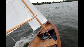 Sailing Grace: First Hint of Fall, Very Shifty Challenging Breeze