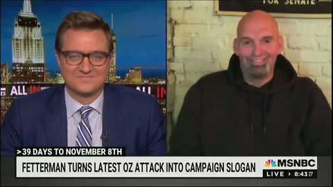 Chris Hayes drags through John Fetterman to a softball semi-lucid interview - 10/1/22