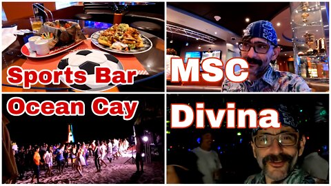 MSC Divina | Night 3 | Sports Bar | Lighthouse Show