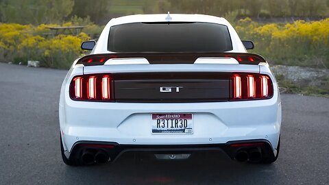 2021 Mustang GT with Catless Headers, Borla Atak Exhaust and a Procharger, start up, fly by and revs