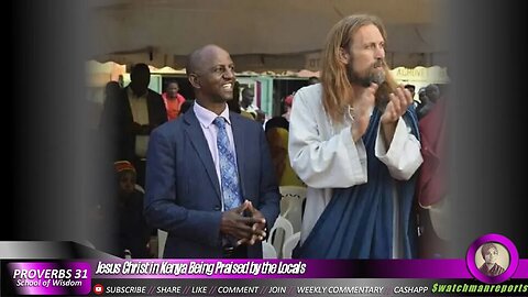 Jesus Christ in Kenya Being Praised by the Locals