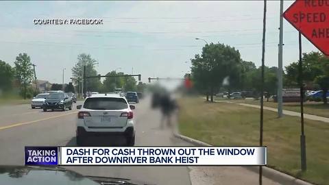 Bank robbery in Taylor leads to money flying in the streets
