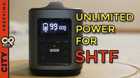 Solar generator for SHTF / Gray man, unlimited power: Ecoflow River Review