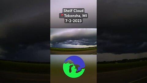 #Shelf Cloud Intercept in #Michigan #miwx #weather #stormchasing #thunderstorm