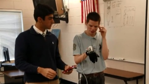 Omar Shareef: Local teen invents glove to help the visually impaired 'hear' what they can't see