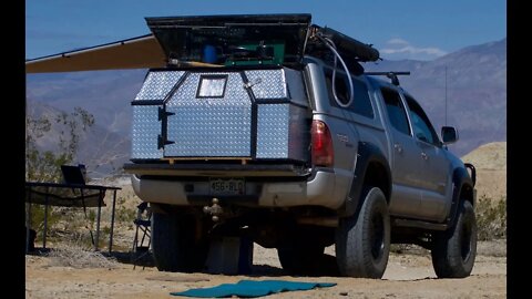 1 Minute Setup/20 Second Breakdown DIY Camper for Ultralight Overlanding / Truck Camping
