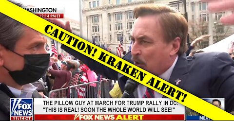 Pillow Guy Releases Kraken LIVE on Cable News! 12/12/2020