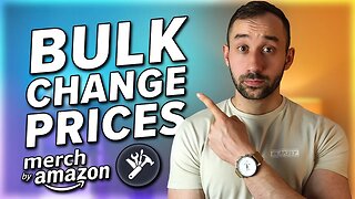 💲Amazon Merch: How to Change Prices in BULK💲 (Productor Tutorial)