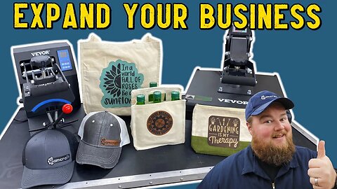 Consider THIS to GROW Your BUSINESS! Affordable heat presses for hats and more!