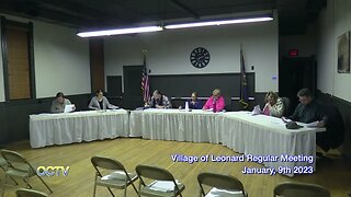 Village of Leonard Regular Meeting: January, 9th 2023