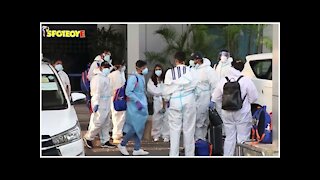 IPL Mumbai Indians Team Snapped At Kalina Airport