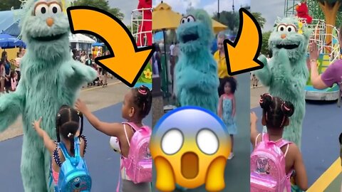 Sesame Place 😱 More Video Proof Shows Racism To Black Children Rosita” Costume Dismissing Hug