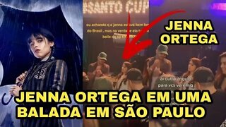 JENNA ORTEGA CURTINDO UMA BALADA EM SÃO PAULO