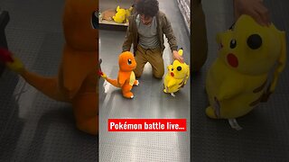Real life Pokémon battle?!#funny #reels #shorts #pokemon #pikachu #pika #foryou #game #games
