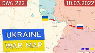 Russia and Ukraine war map 03 October 2022 - 222 day invasion | Military summary latest news today