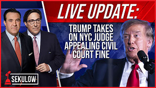 LIVE: Trump Takes on NYC Judge Appealing Civil Court Fine