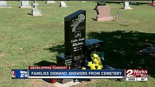 Families outraged over cemetery vandalism