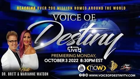 Voice of Destiny With Dr. Brett & Marianne Watson - Exciting News! Glory In America Updates!